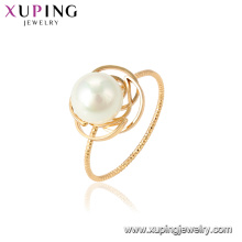 15462 xuping wholesale in guangzhou factory fashion latest pearl ring design for women wedding party gift